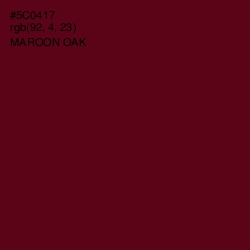 #5C0417 - Maroon Oak Color Image